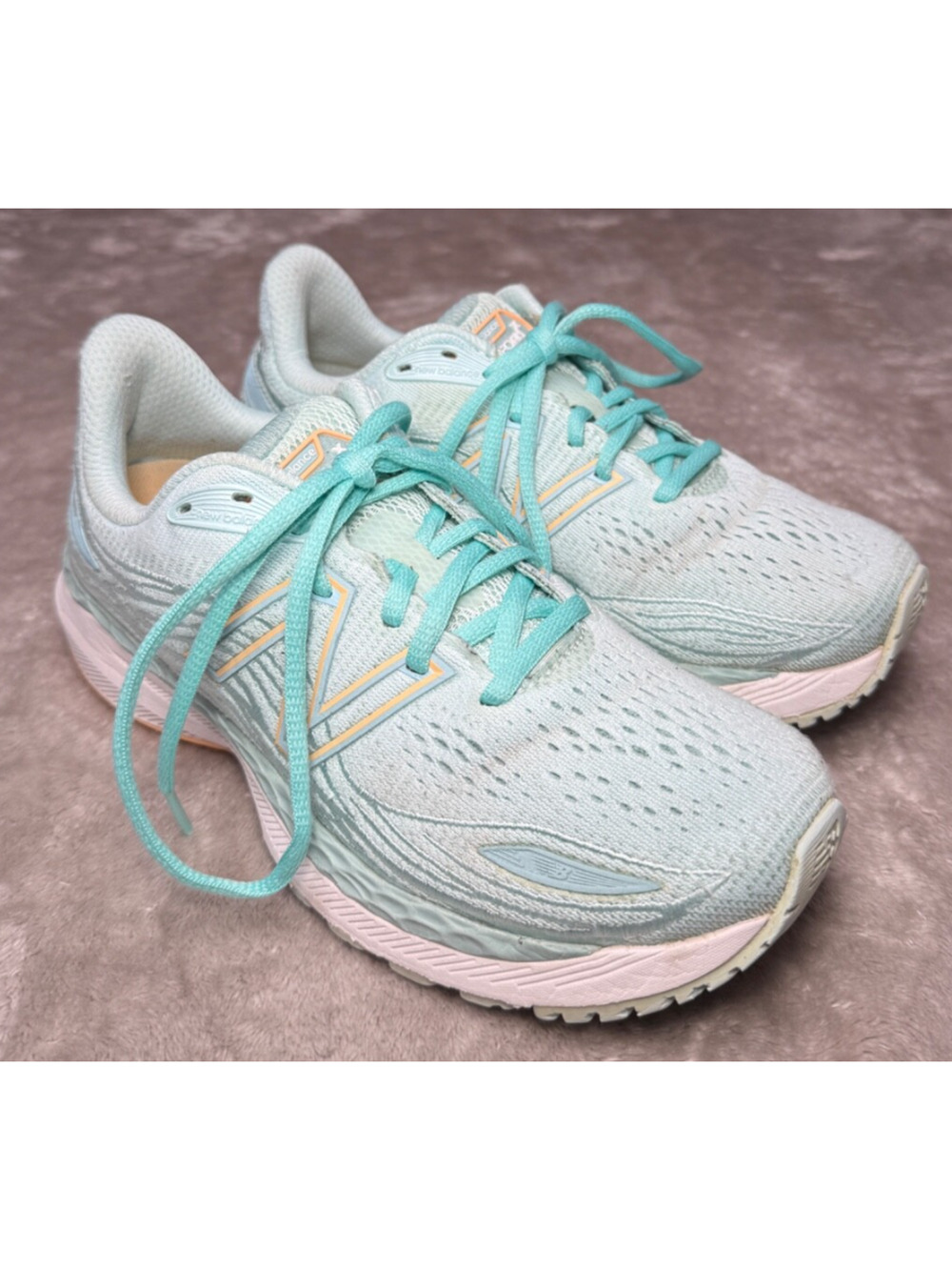 New Balance Fresh Foam 860 V12 Aqua Blue Running Shoes Womens Size 7 W860B12